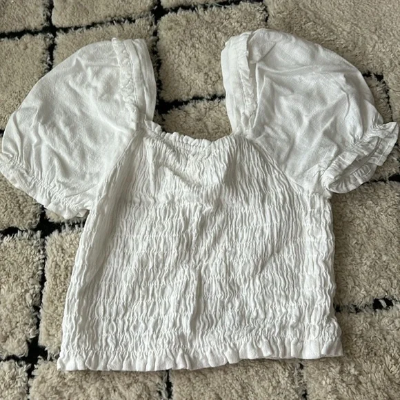 White Ruffle Top - Picture 2 of 3